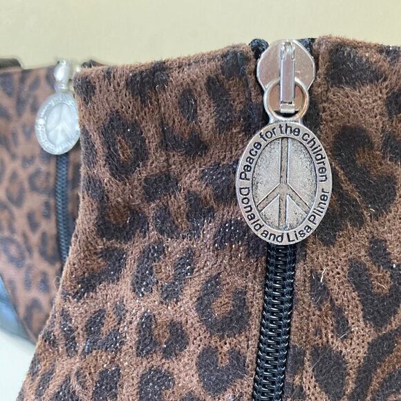 DONALD PLINER 5 leopard print brown booties EUC - Picture 6 of 16